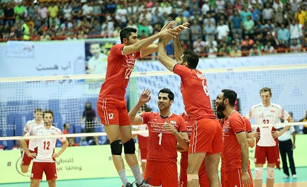 پیروزی والیبال ایران بر لهستان-persian herald online
