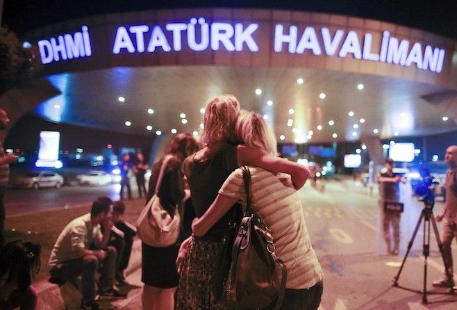 APTOPIX Turkey Airport Blasts